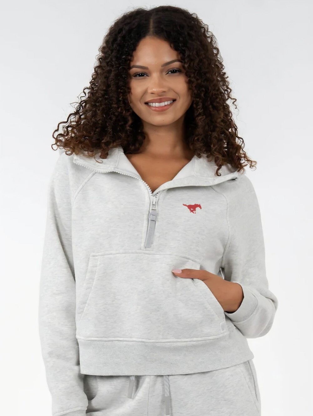 NWOT Rhoback Clarity Collegiate Half-Zip Hoodie Sweatshirt - Size XXL - SMU